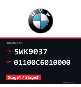 BMW E46 5WK9037 01100C6010000 Stage1 / Stage2 tuning file