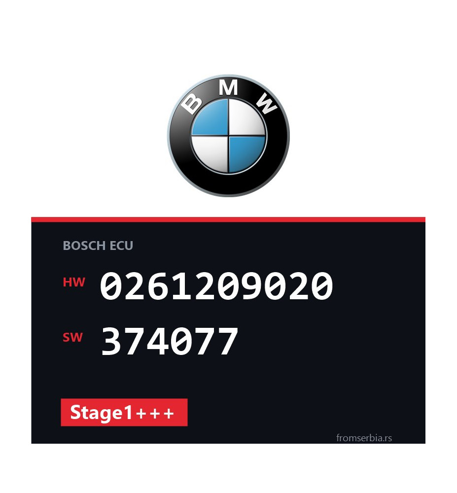 BMW E53 0261209020 374077 Stage1+++ tuning file