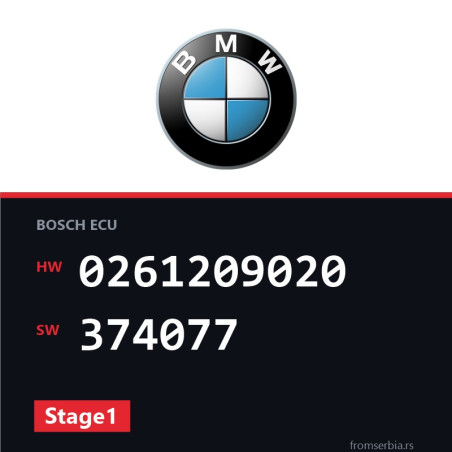 BMW E53 0261209020 374077 Stage1 tuning file