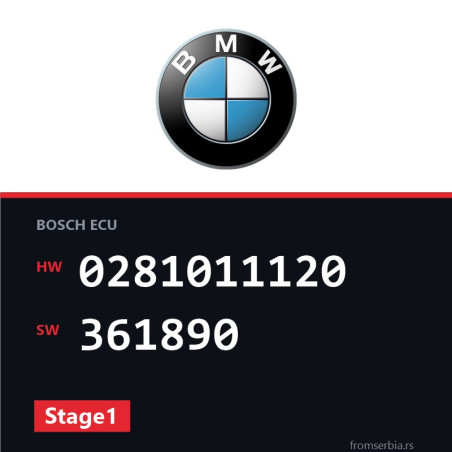 BMW E60-E61 0281011120 361890 Stage1 tuning file