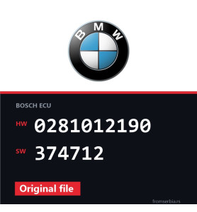 BMW E60-E61 0281012190 374712 original ECU file