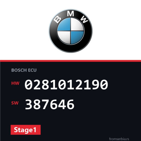 BMW E60-E61 0281012190 387646 Stage1 tuning file