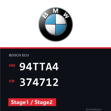 BMW E60-E61 94TTA4 374712 Stage1 / Stage2 tuning file