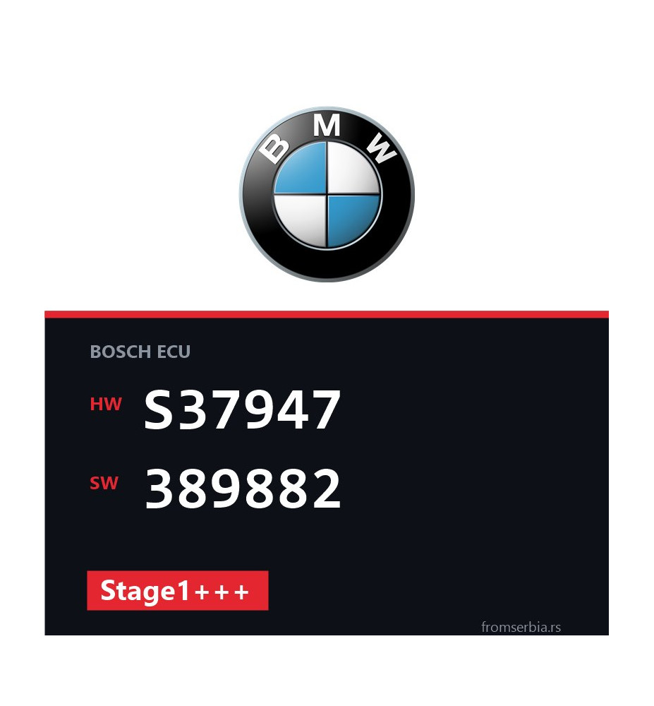 BMW 320D S37947 389882 Stage1+++ tuning file