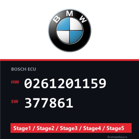 BMW 0261201159 377861 Stage1 / Stage2 / Stage3 / Stage4 / Stage5 file