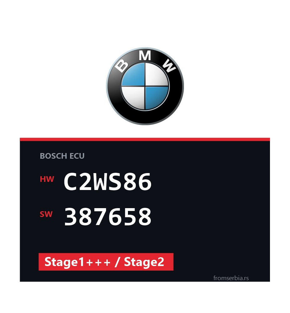 BMW E60 C2WS86 387658 Stage1+++ / Stage2 tuning file