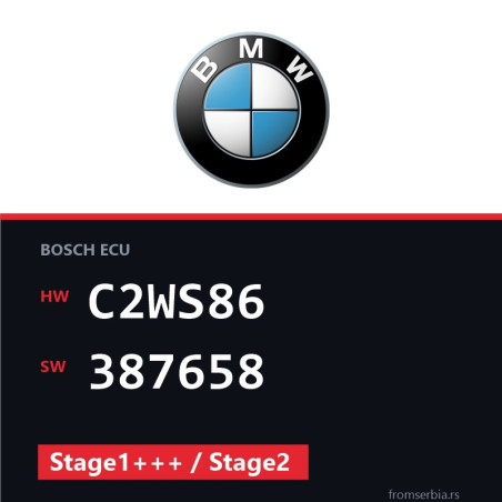 BMW E60 C2WS86 387658 Stage1+++ / Stage2 tuning file