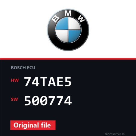 BMW E60-E61 74TAE5 500774 original ECU file