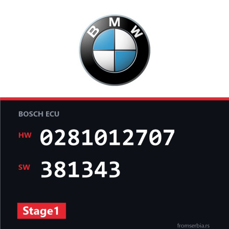 BMW E60-E61 0281012707 381343 Stage1 tuning file
