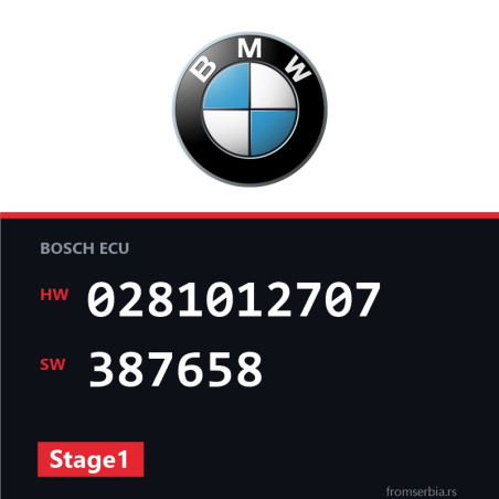 BMW E60-E61 0281012707 387658 Stage1 tuning file