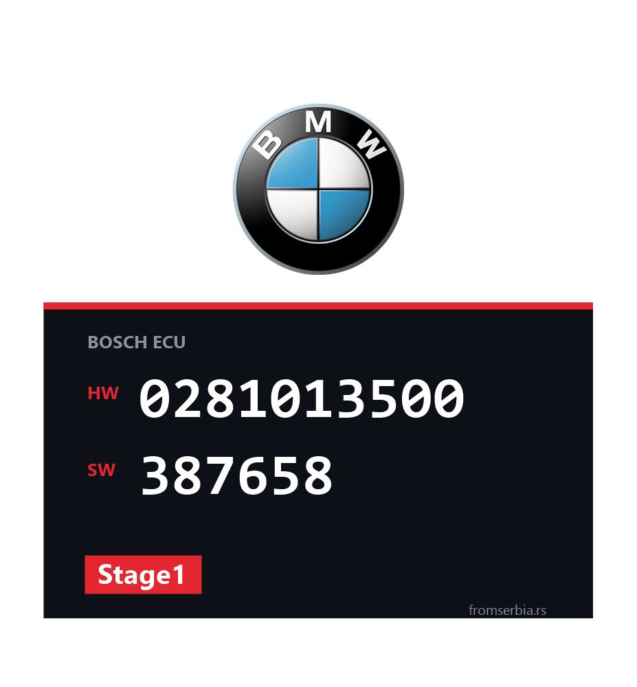 BMW E60-E61 0281013500 387658 Stage1 tuning file