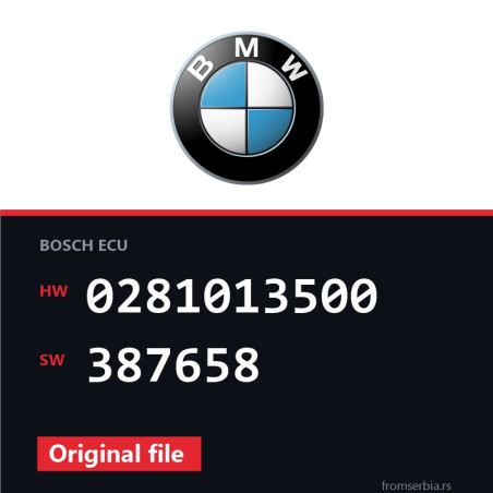 BMW E60-E61 0281013500 387658 original ECU file