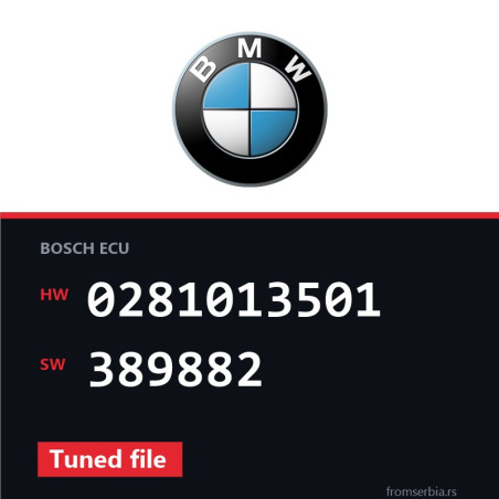 BMW E60-E61 0281013501 389882 Tuned file tuning file