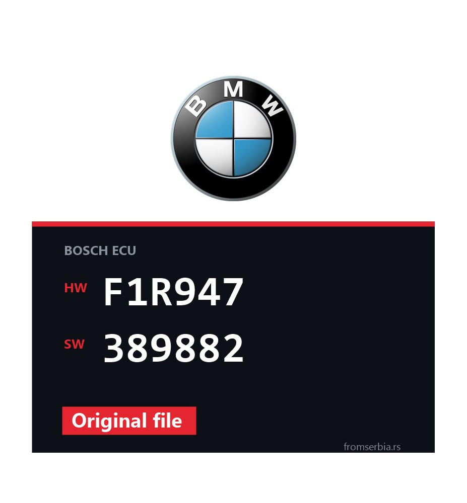 BMW E60-E61 F1R947 389882 original ECU file