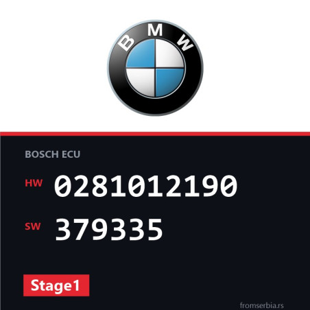 BMW E60-E61 0281012190 379335 Stage1 tuning file