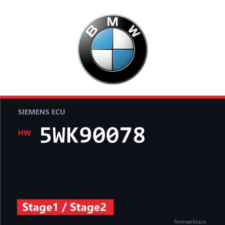 BMW E63 5WK90078 Stage1 / Stage2 tuning file