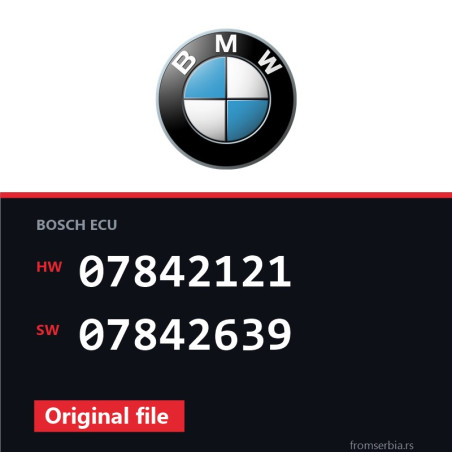BMW E63 07842121 07842639 original ECU file