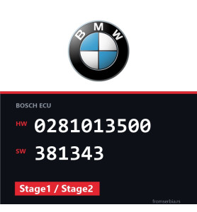 BMW E65 0281013500 381343 Stage1 / Stage2 tuning file