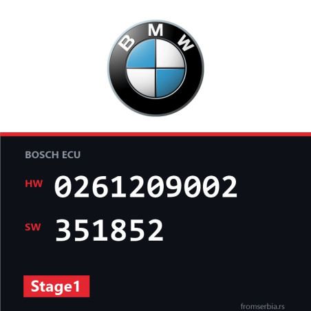 BMW E65 0261209002 351852 Stage1 tuning file