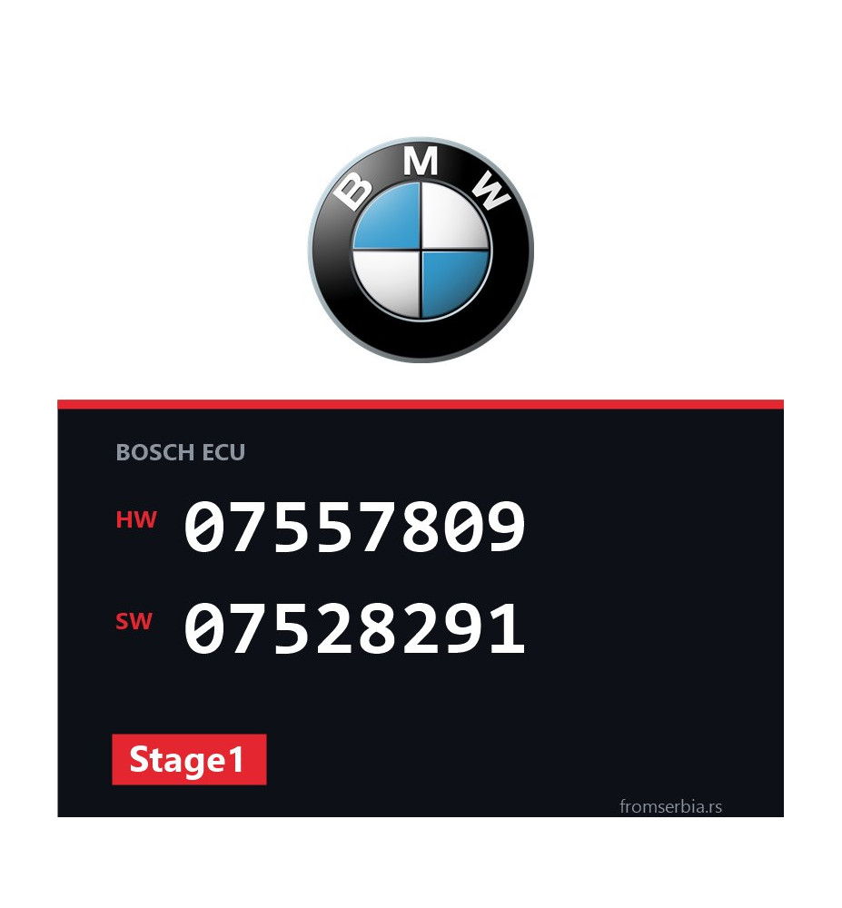 BMW E81-E87 07557809 07528291 Stage1 tuning file