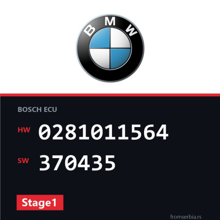 BMW E83 0281011564 370435 Stage1 tuning file