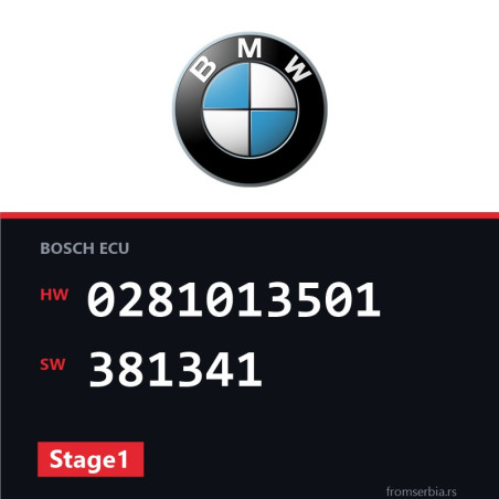 BMW E90 0281013501 381341 Stage1 tuning file