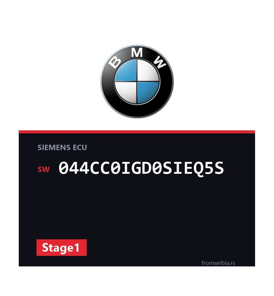 BMW E90-E91- 044CC0IGD0SIEQ5S Stage1 tuning file