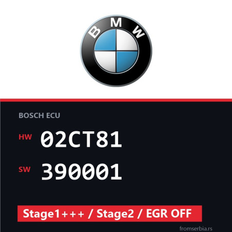 BMW 3.5 02CT81 390001 Stage1+++ / Stage2 / EGR OFF tuning file