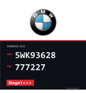 BMW 3 SERIE 5WK93628 777227 Stage1+++ tuning file