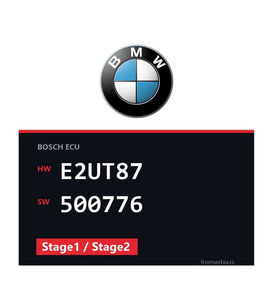 BMW E53 E2UT87 500776 Stage1 / Stage2 tuning file