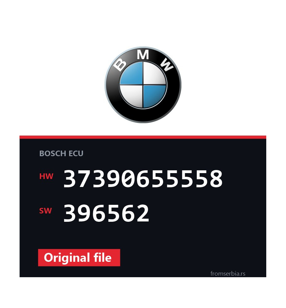 BMW E60-E61 37390655558 396562 original ECU file
