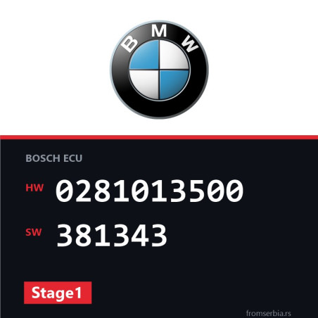 BMW E60-E61 0281013500 381343 Stage1 tuning file