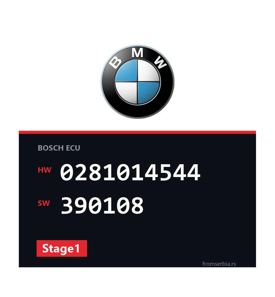 BMW E60-E61 0281014544 390108 Stage1 tuning file