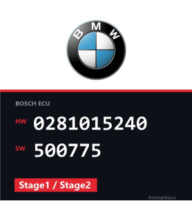BMW E60-E61 0281015240 500775 Stage1 / Stage2 tuning file