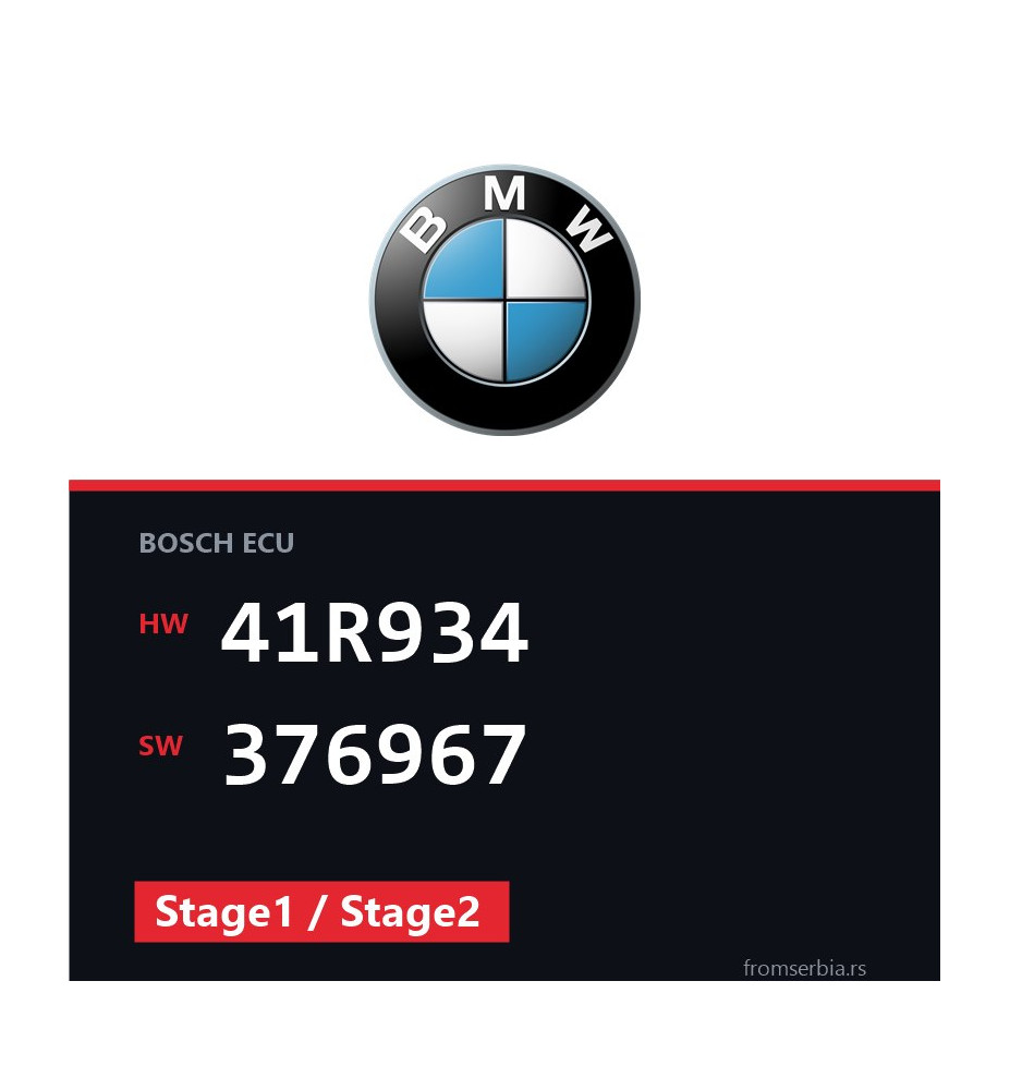 BMW E60-E61 41R934 376967 Stage1 / Stage2 tuning file