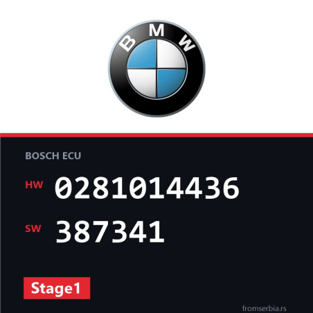 BMW E60-E61 0281014436 387341 Stage1 tuning file