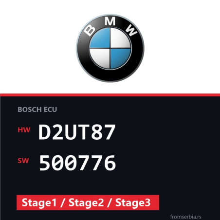 BMW E70 D2UT87 500776 Stage1 / Stage2 / Stage3 tuning file