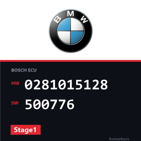BMW E70-E71 0281015128 500776 Stage1 tuning file