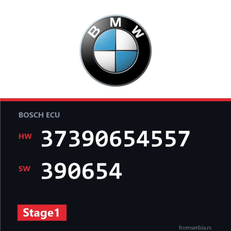 BMW E81-E87 37390654557 390654 Stage1 tuning file