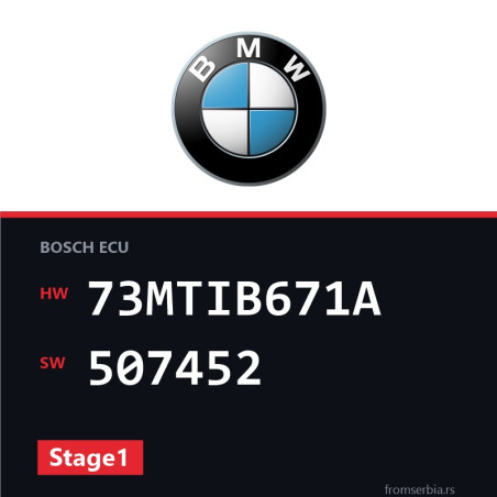 BMW E81-E87 73MTIB671A 507452 Stage1 tuning file