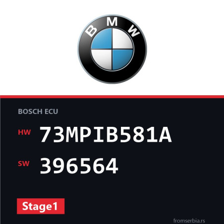 BMW E81-E87 73MPIB581A 396564 Stage1 tuning file
