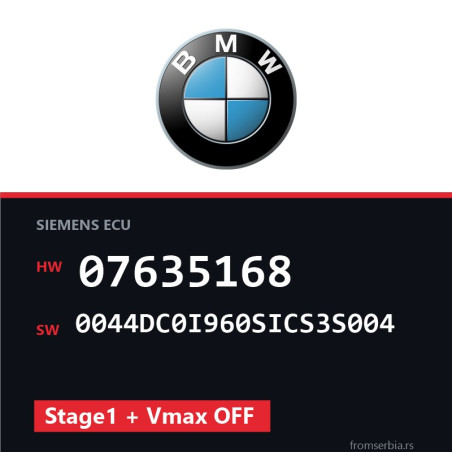 BMW 07635168 0044DC0I960SICS3S004 Stage1 + Vmax OFF file
