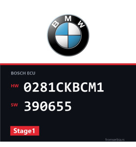 BMW E90-E91 0281CKBCM1 390655 Stage1 tuning file
