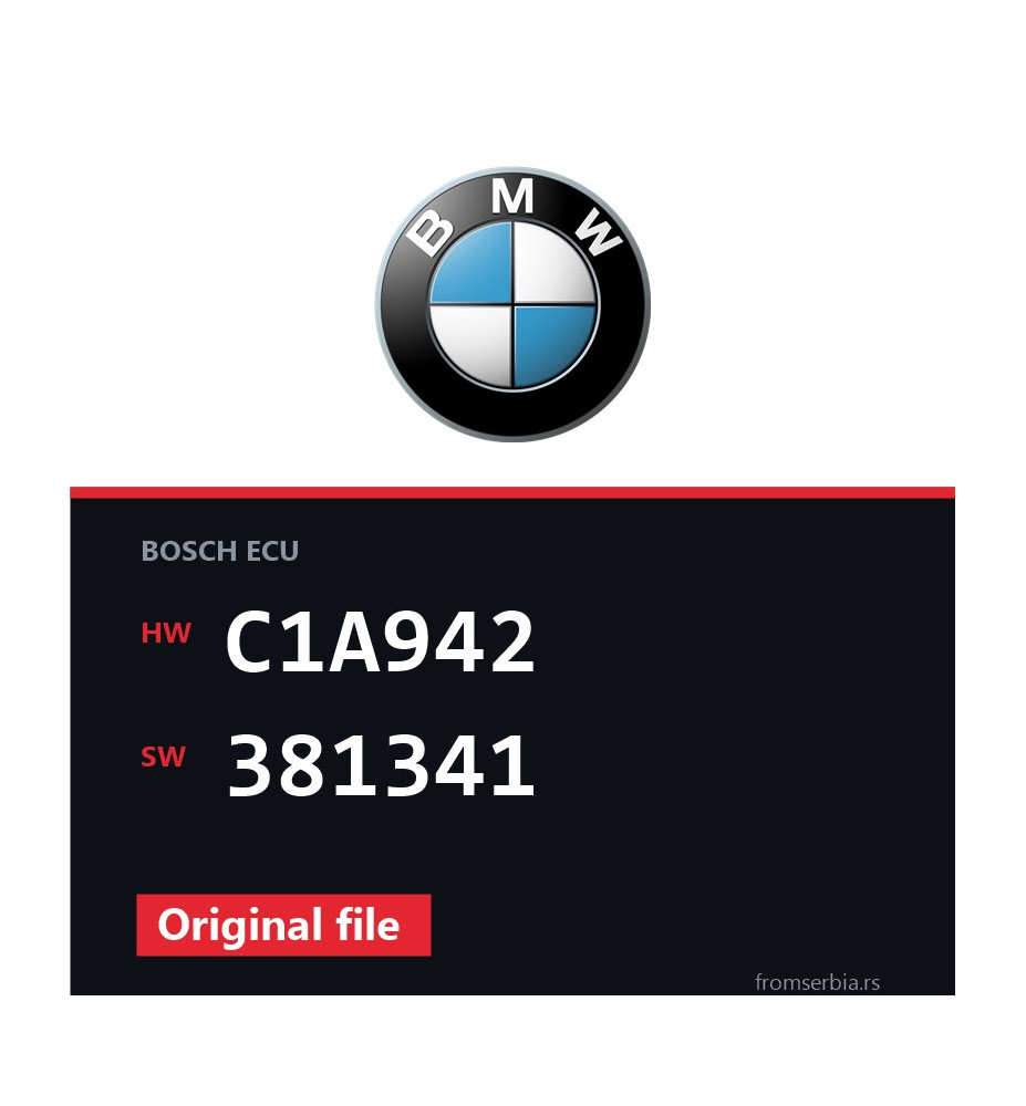 BMW E90-E91 C1A942 381341 original ECU file
