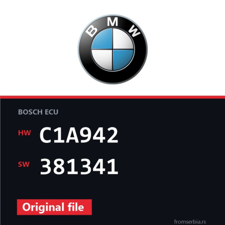 BMW E90-E91 C1A942 381341 original ECU file