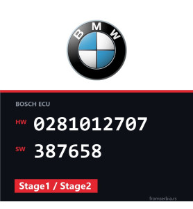 BMW E90-E91 0281012707 387658 Stage1 / Stage2 tuning file