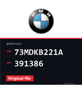 BMW E90-E91- 73MDKB221A 391386 original ECU file