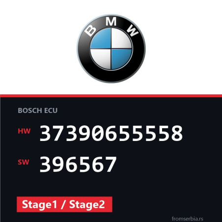 BMW E90-E91- 37390655558 396567 Stage1 / Stage2 tuning file