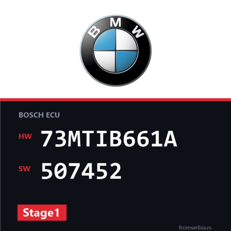 BMW E90-E91- 73MTIB661A 507452 Stage1 tuning file