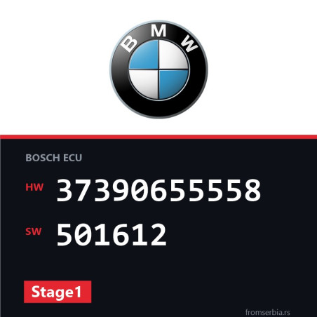 BMW E90-E91- 37390655558 501612 Stage1 tuning file